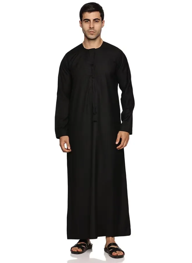 Mens's Long Sleeve Emirati Kandura | Islamic Dishdasha Jubba for Men | Muslim Robe for Comfort, Style, and Tradition | Islamic Clothing